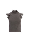 LAMARA TURTLENECK RUFFLE TANK-ALICE + OLIVIA