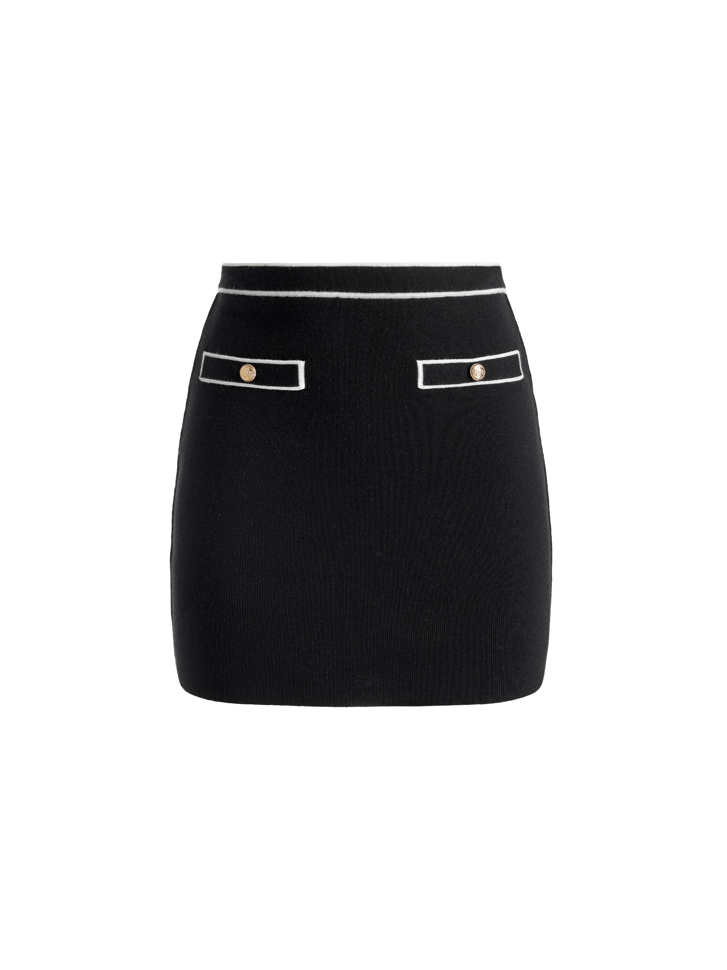 KIPP KNIT MINI SKIRT W POCKETS-ALICE + OLIVIA