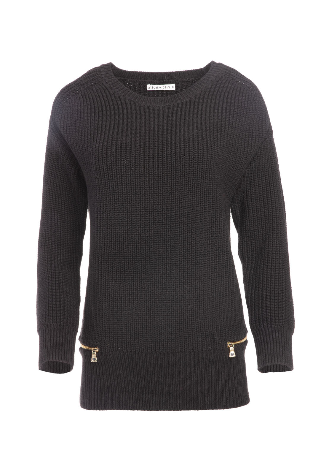 LETTIE ZIP HEM PULLOVER-ALICE + OLIVIA
