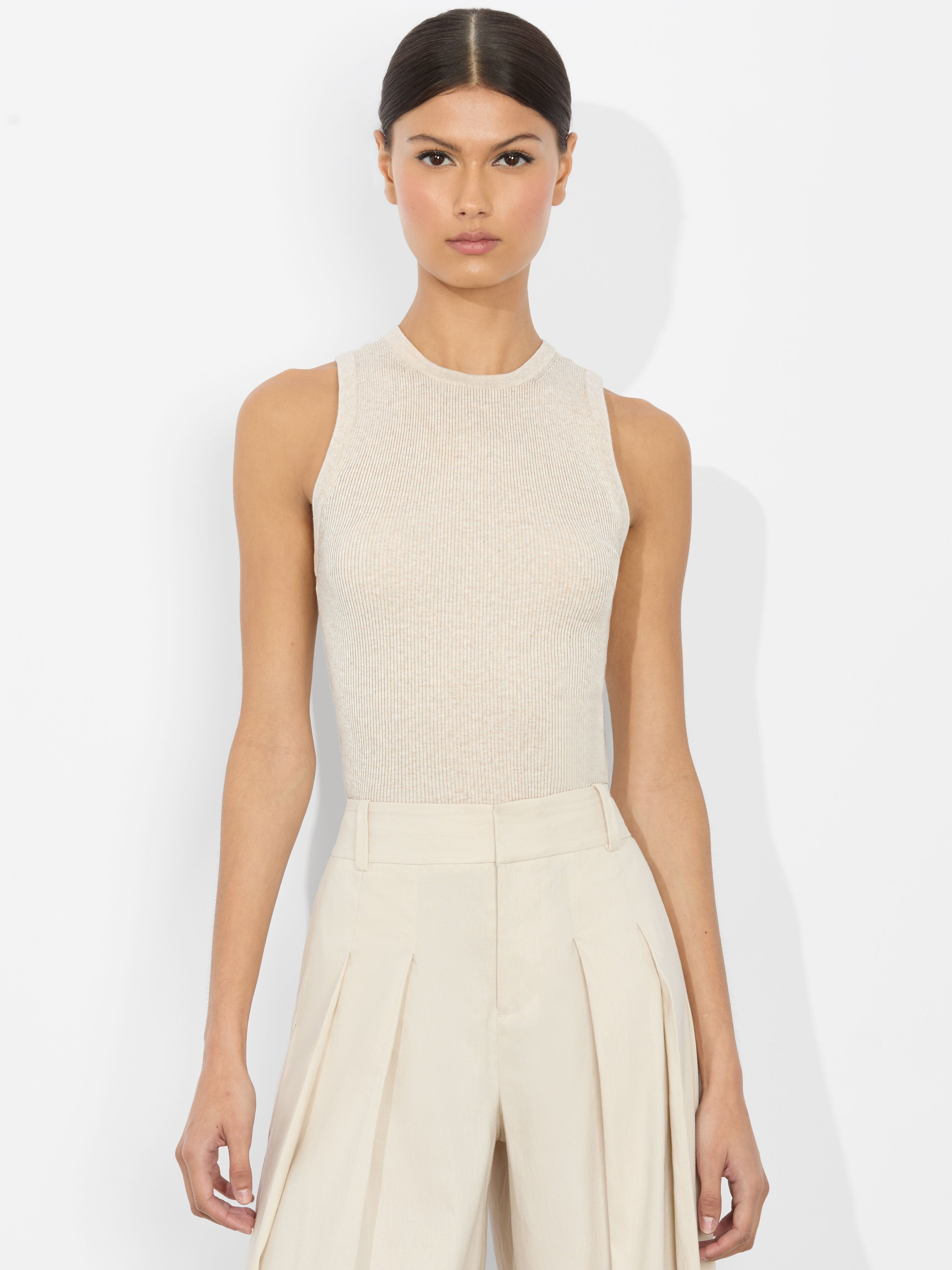 TONITA RIBBED TANK-ALICE + OLIVIA