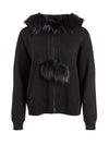 OSCAR FUR TRIM HOODIE-ALICE + OLIVIA