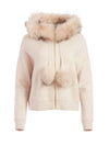 OSCAR FUR TRIM HOODIE-ALICE + OLIVIA