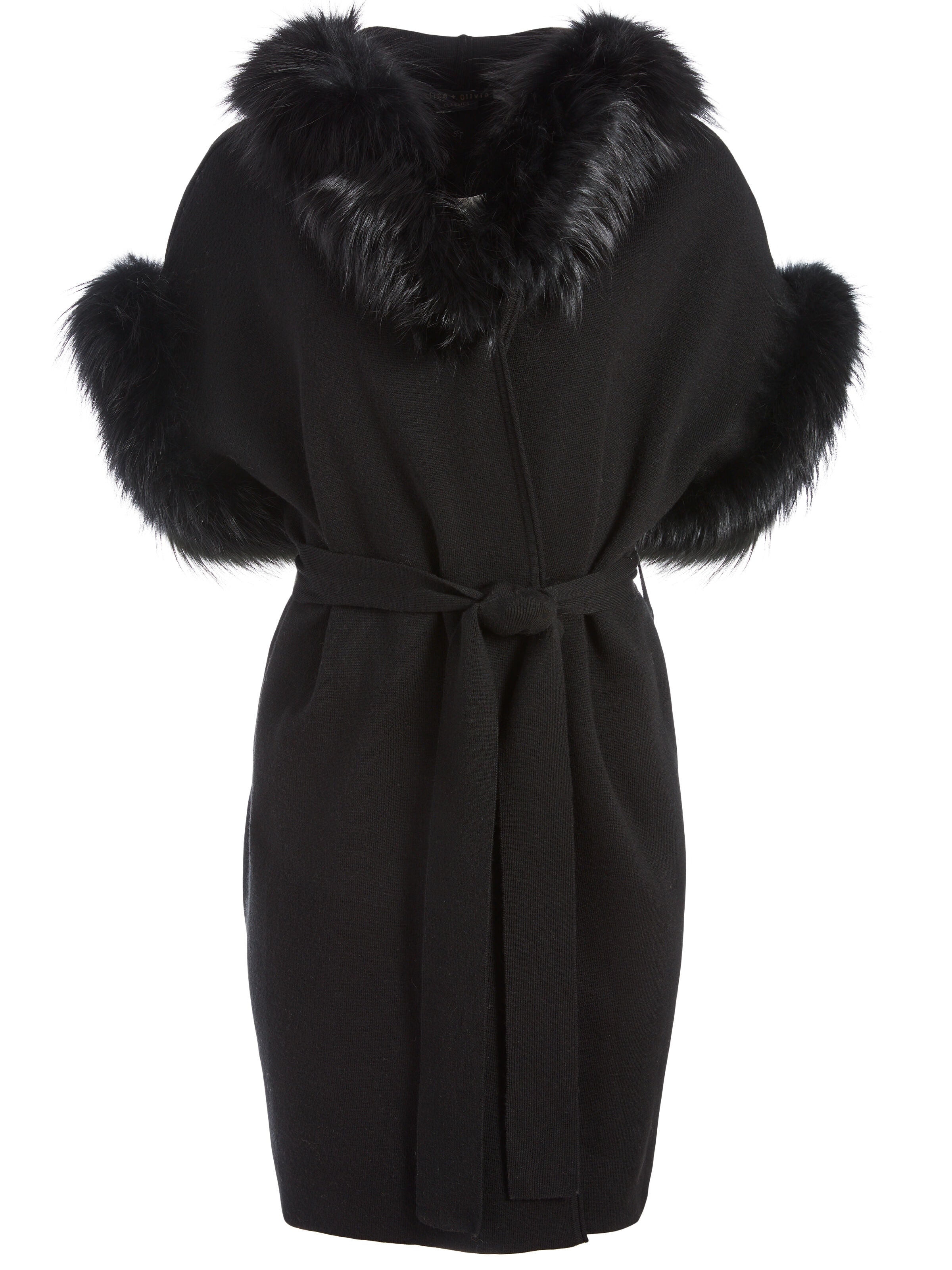 SULLIVAN FUR TRIM VEST-ALICE + OLIVIA