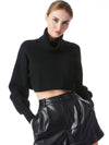 OSWALD TURTLENECK CROPPED PULLOVER-ALICE + OLIVIA