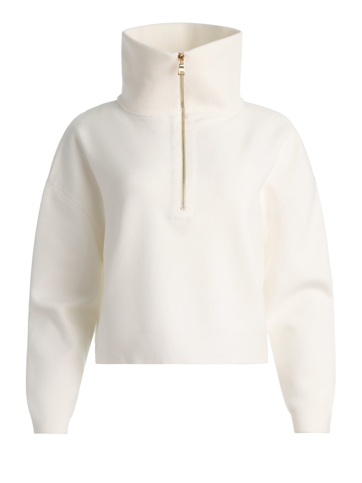 KENT ZIP COLLAR PULLOVER-ALICE + OLIVIA