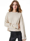 BEVAN SNAP SLEEVE PULLOVER-ALICE + OLIVIA