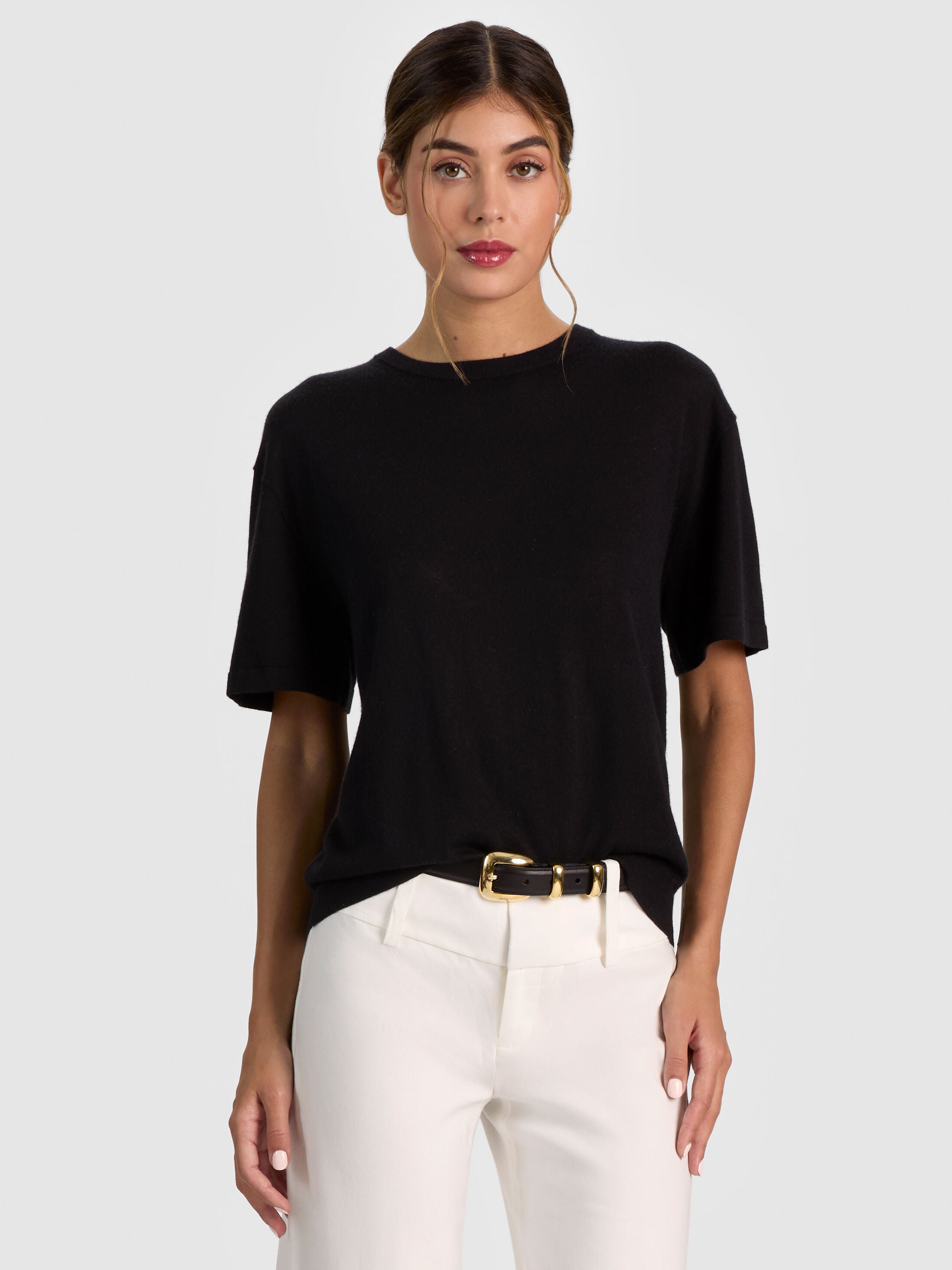 AMELIE CASHMERE KNIT TEE-ALICE + OLIVIA
