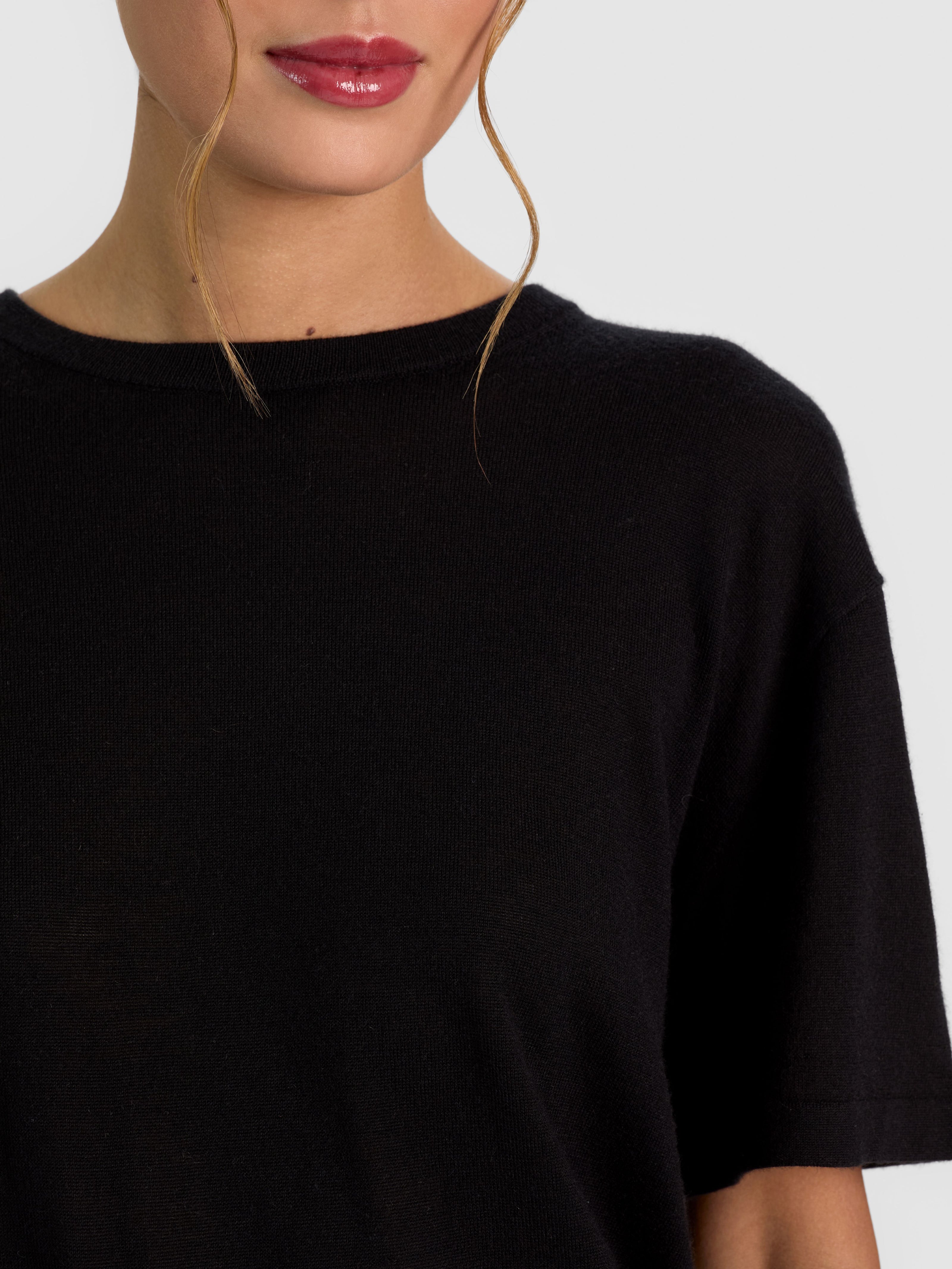 AMELIE CASHMERE KNIT TEE-ALICE + OLIVIA
