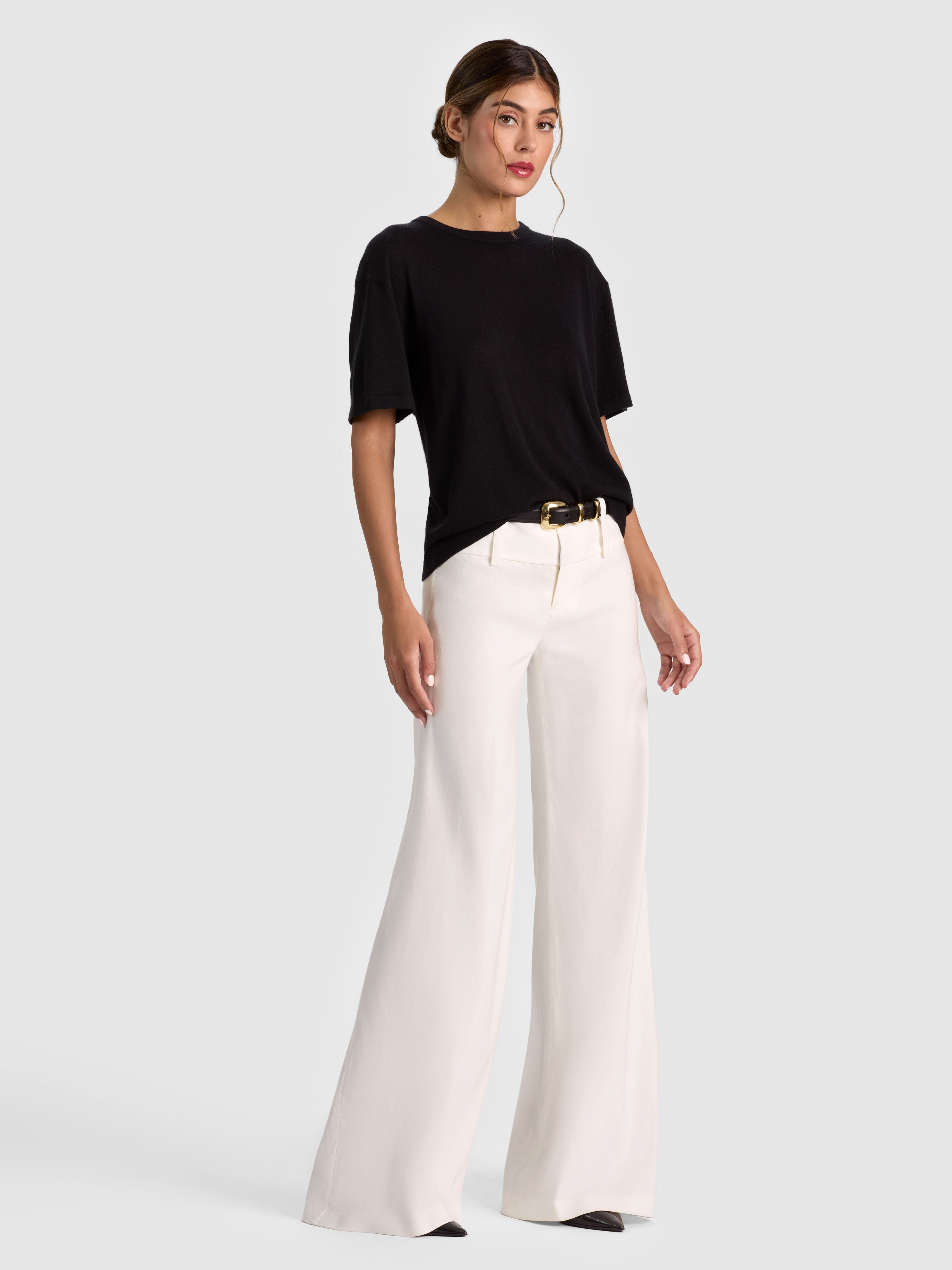 AMELIE CASHMERE KNIT TEE-ALICE + OLIVIA