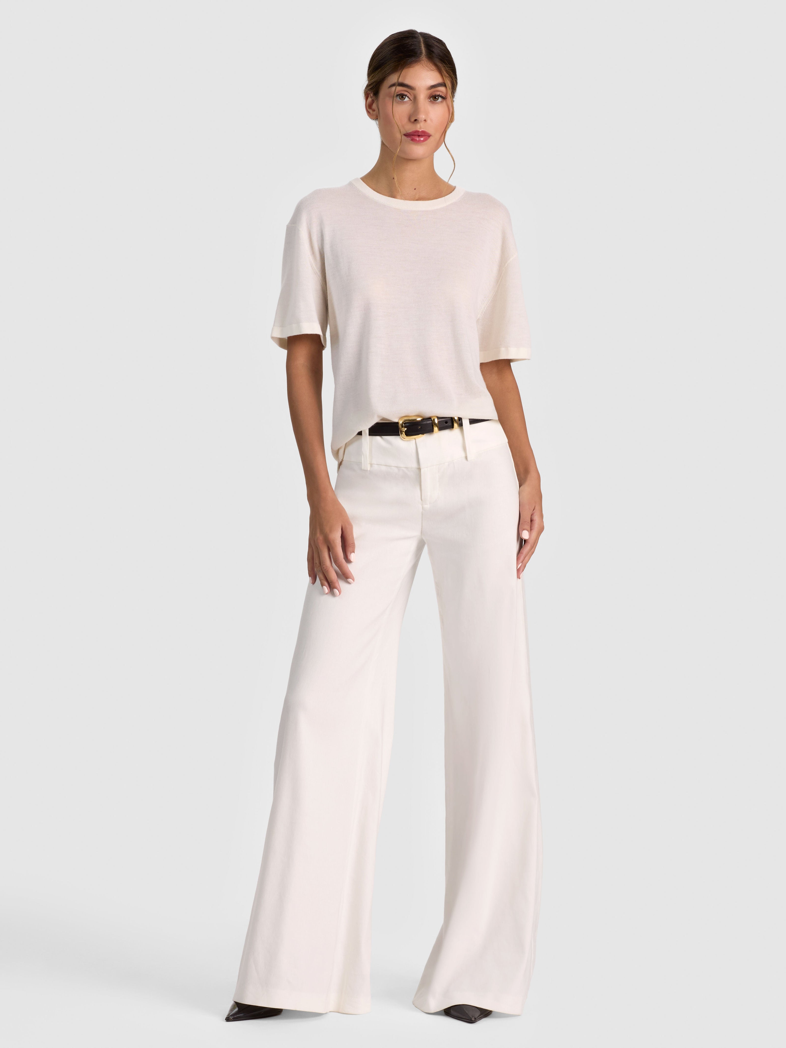 AMELIE CASHMERE KNIT TEE-ALICE + OLIVIA