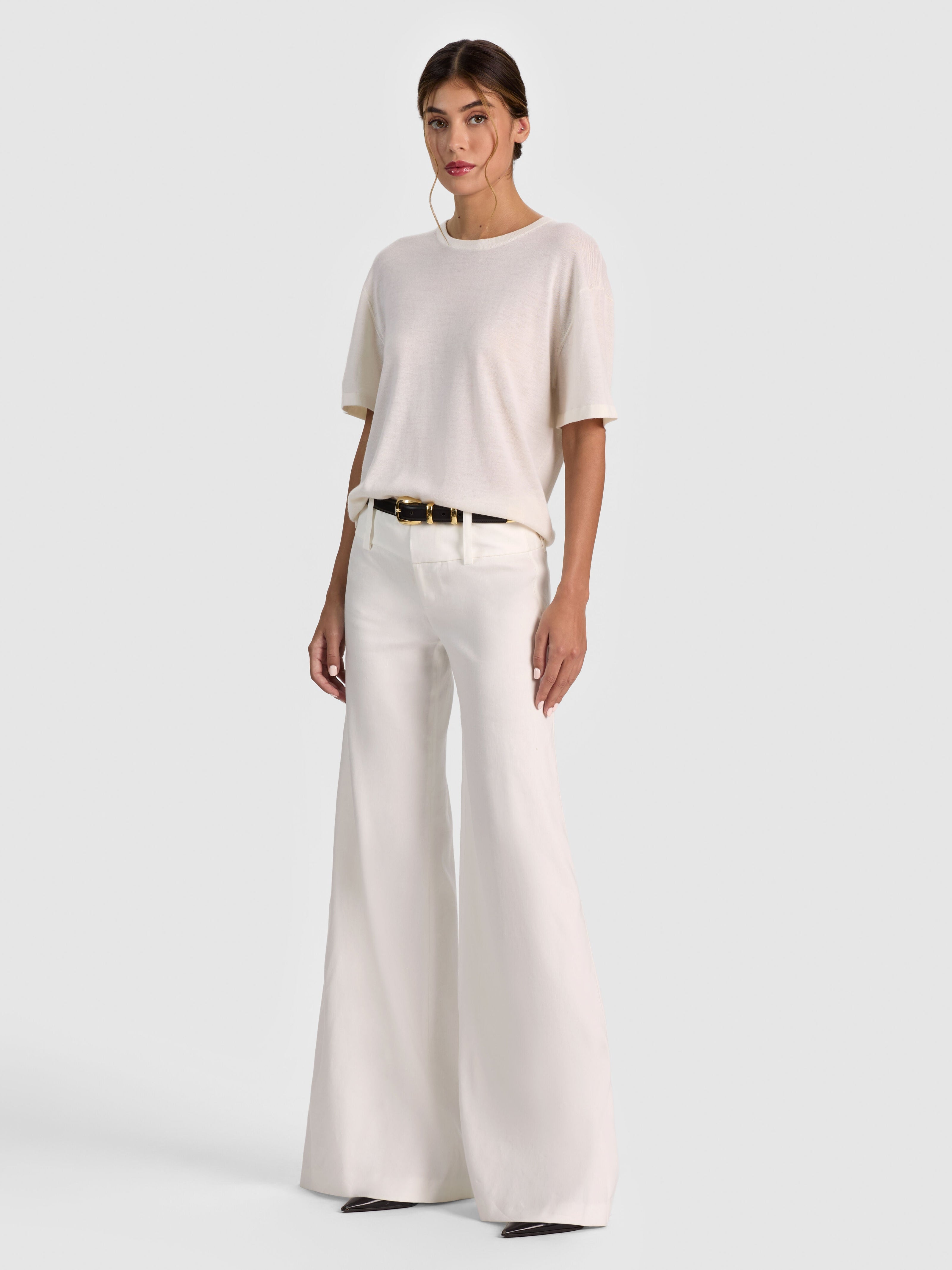 AMELIE CASHMERE KNIT TEE-ALICE + OLIVIA