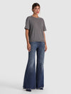 AMELIE CASHMERE KNIT TEE-MEDIUM HEATHER GREY-ALICE + OLIVIA