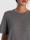 AMELIE CASHMERE KNIT TEE-MEDIUM HEATHER GREY-ALICE + OLIVIA