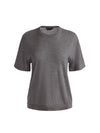 AMELIE CASHMERE KNIT TEE-MEDIUM HEATHER GREY-ALICE + OLIVIA