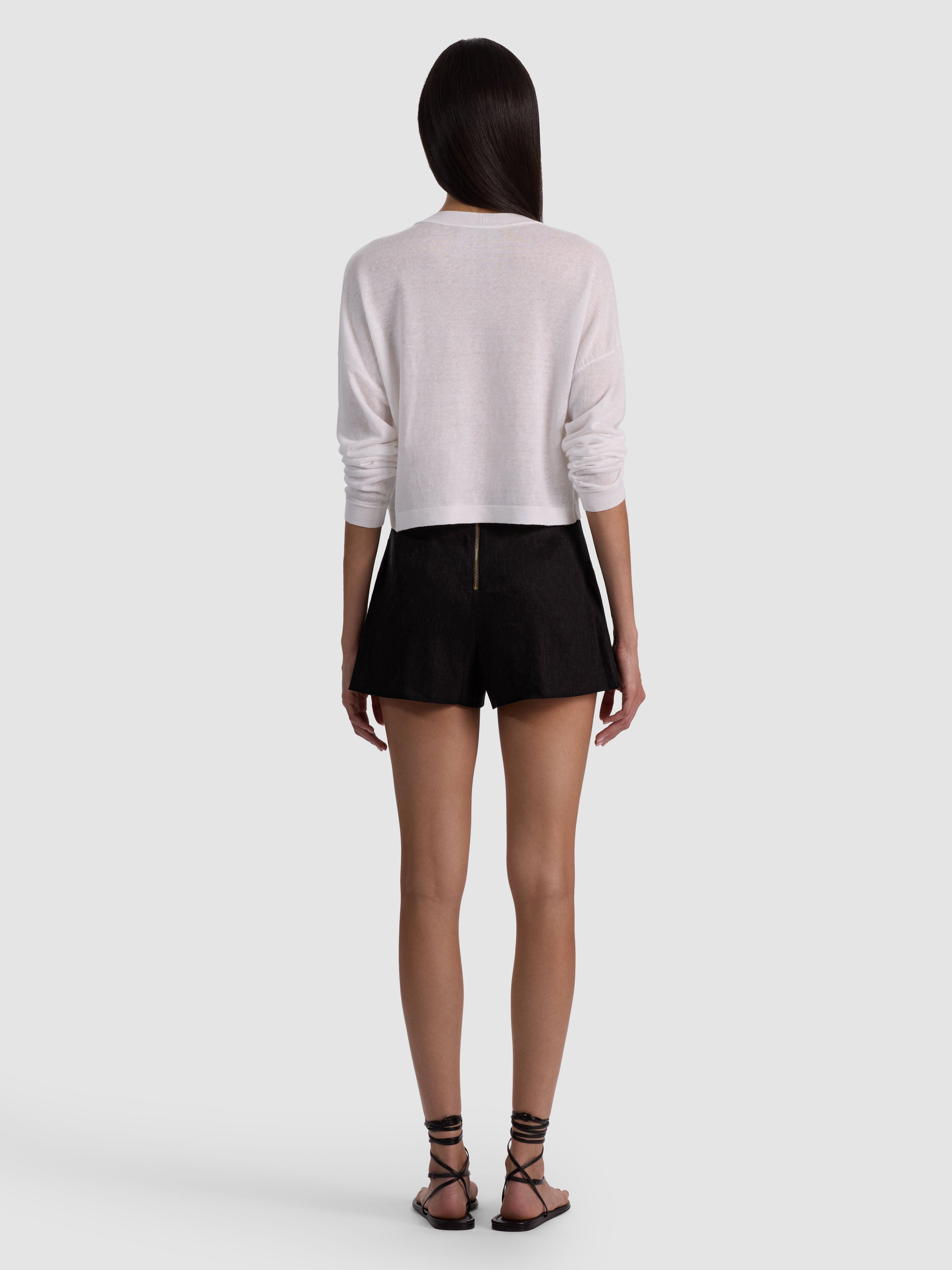 ALAINA CROPPED HENLEY-ALICE + OLIVIA