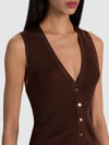 LOLY BUTTON DOWN VEST-ALICE + OLIVIA