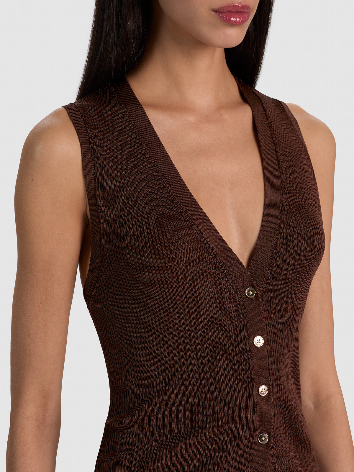 LOLY BUTTON DOWN VEST-ALICE + OLIVIA