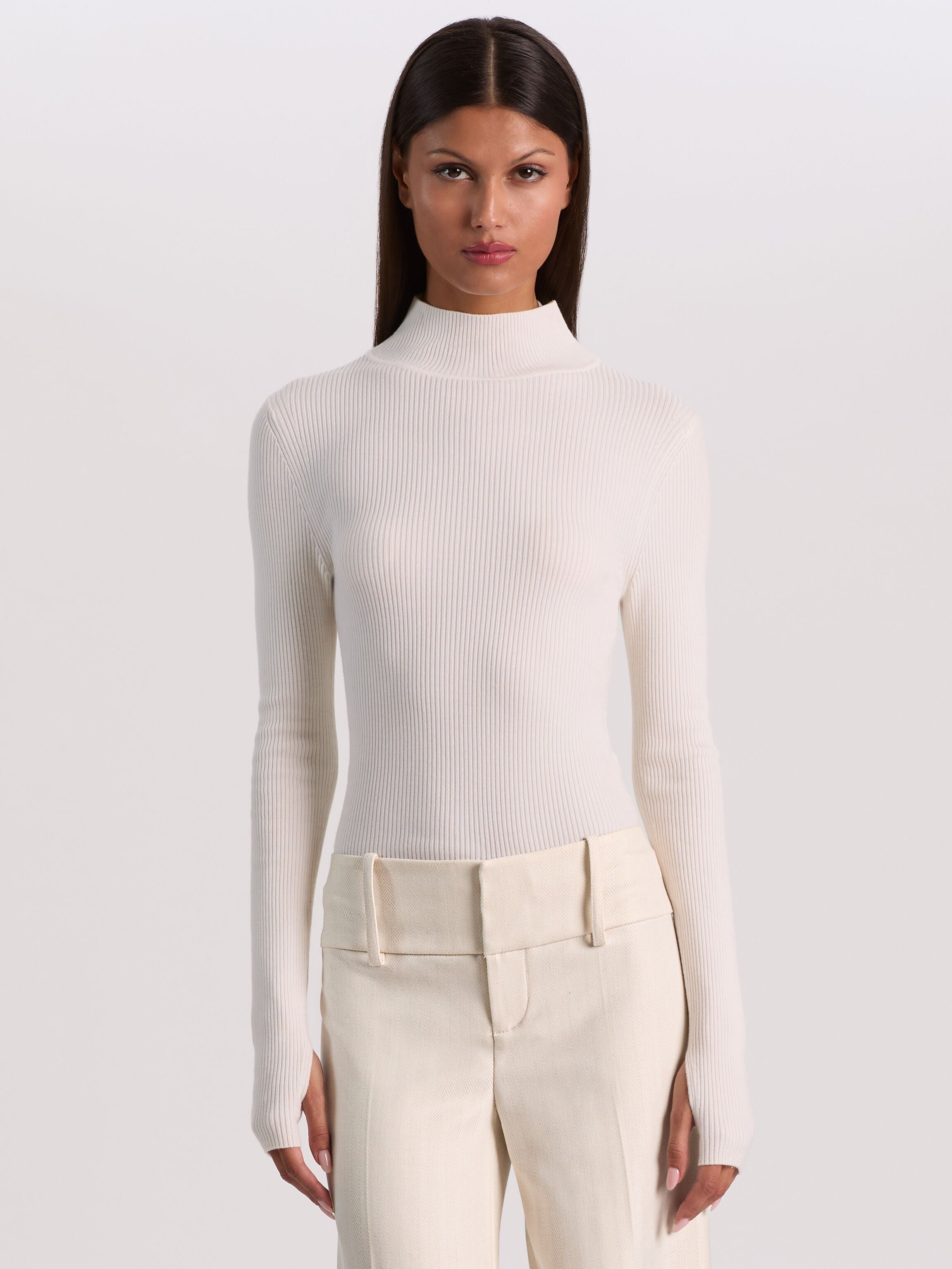 ROBERTA RIBBED TURTLENECK-ALICE + OLIVIA
