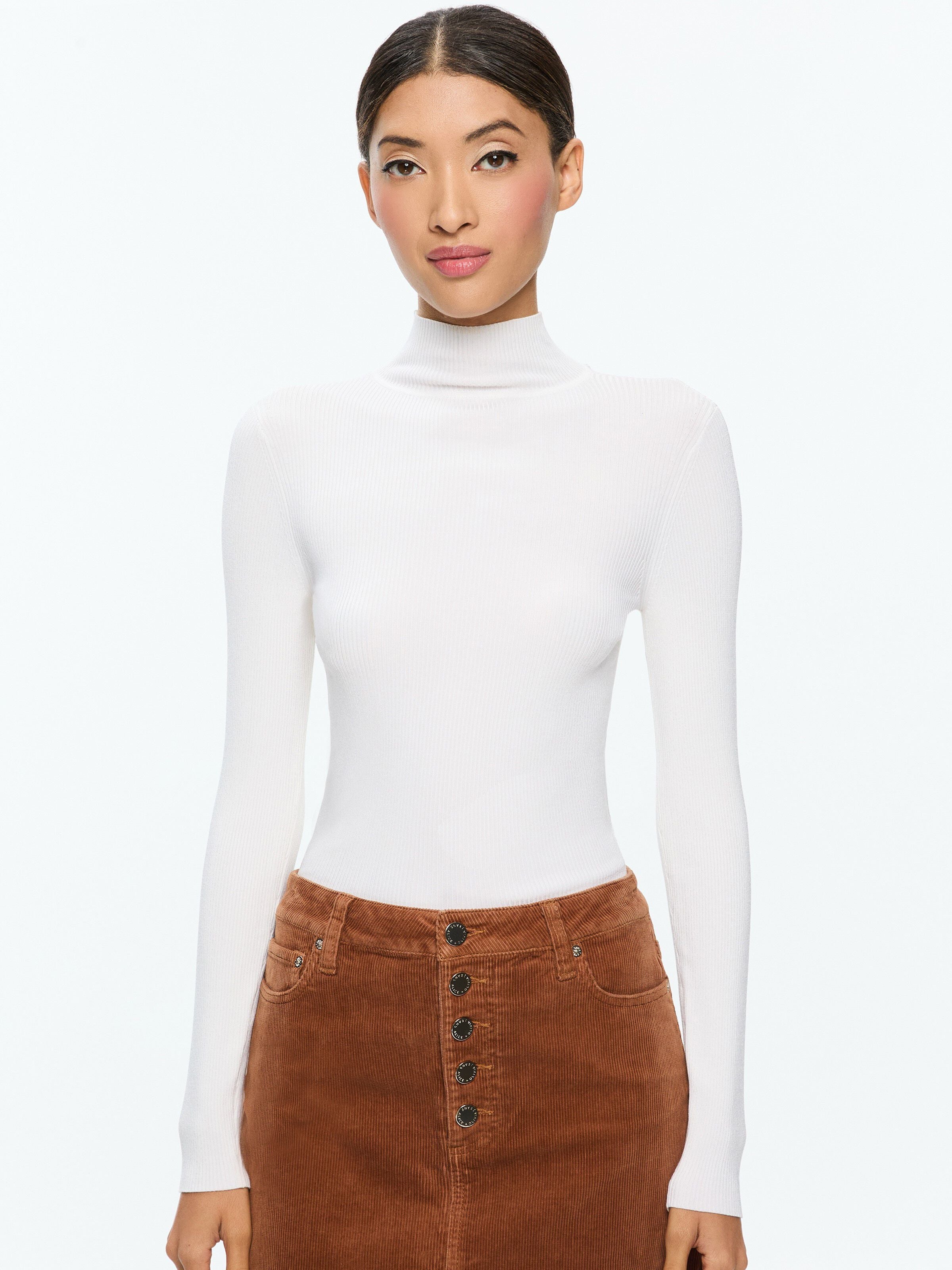 ROBERTA RIBBED TURTLENECK-ALICE + OLIVIA