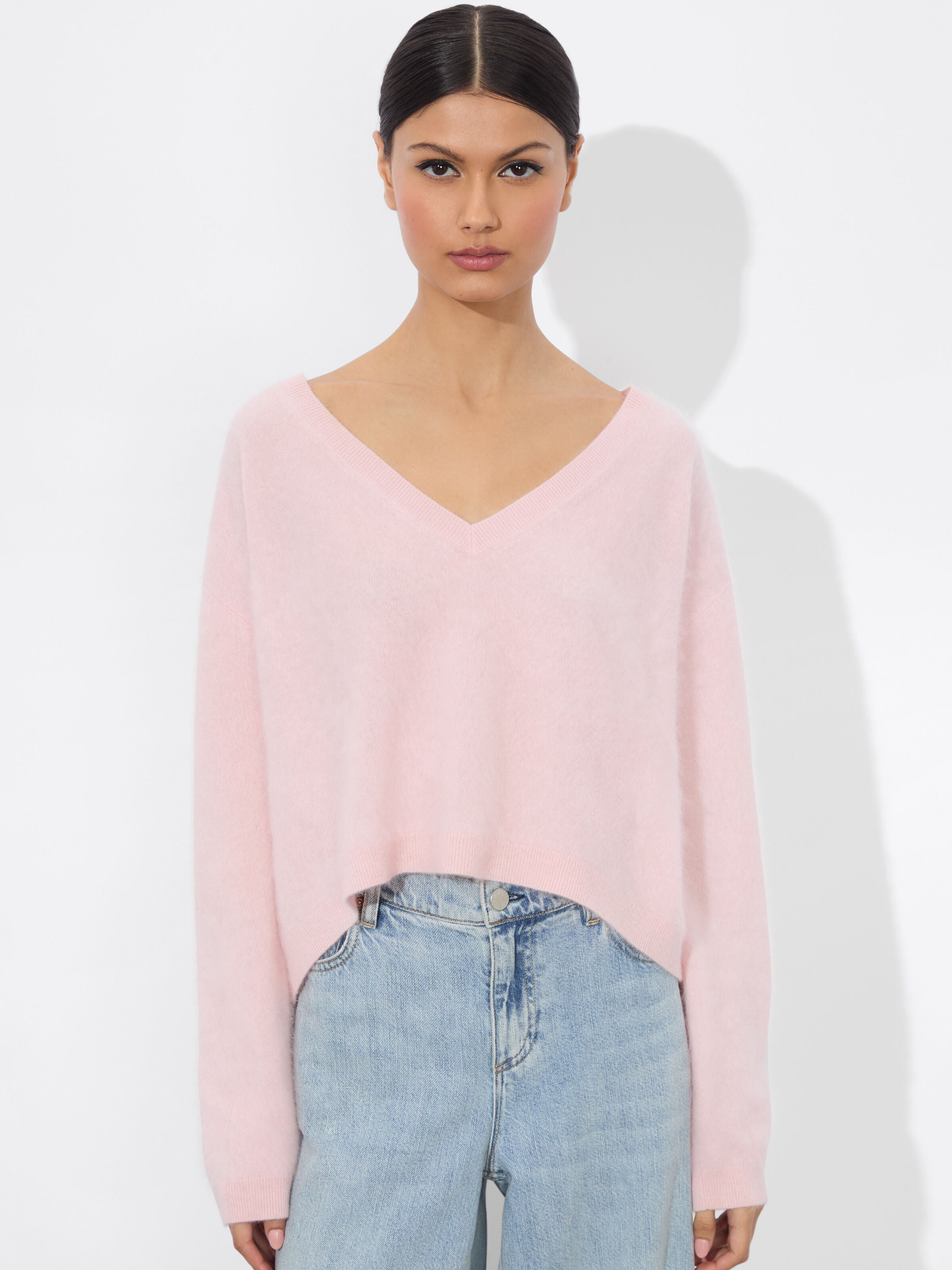 WILLIAMS CASHMERE PULLOVER-ECRU-ALICE + OLIVIA