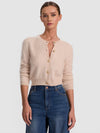 DOLLIE BRUSHED CASHMERE CARDIGAN-LIGHT PRALINE-ALICE + OLIVIA