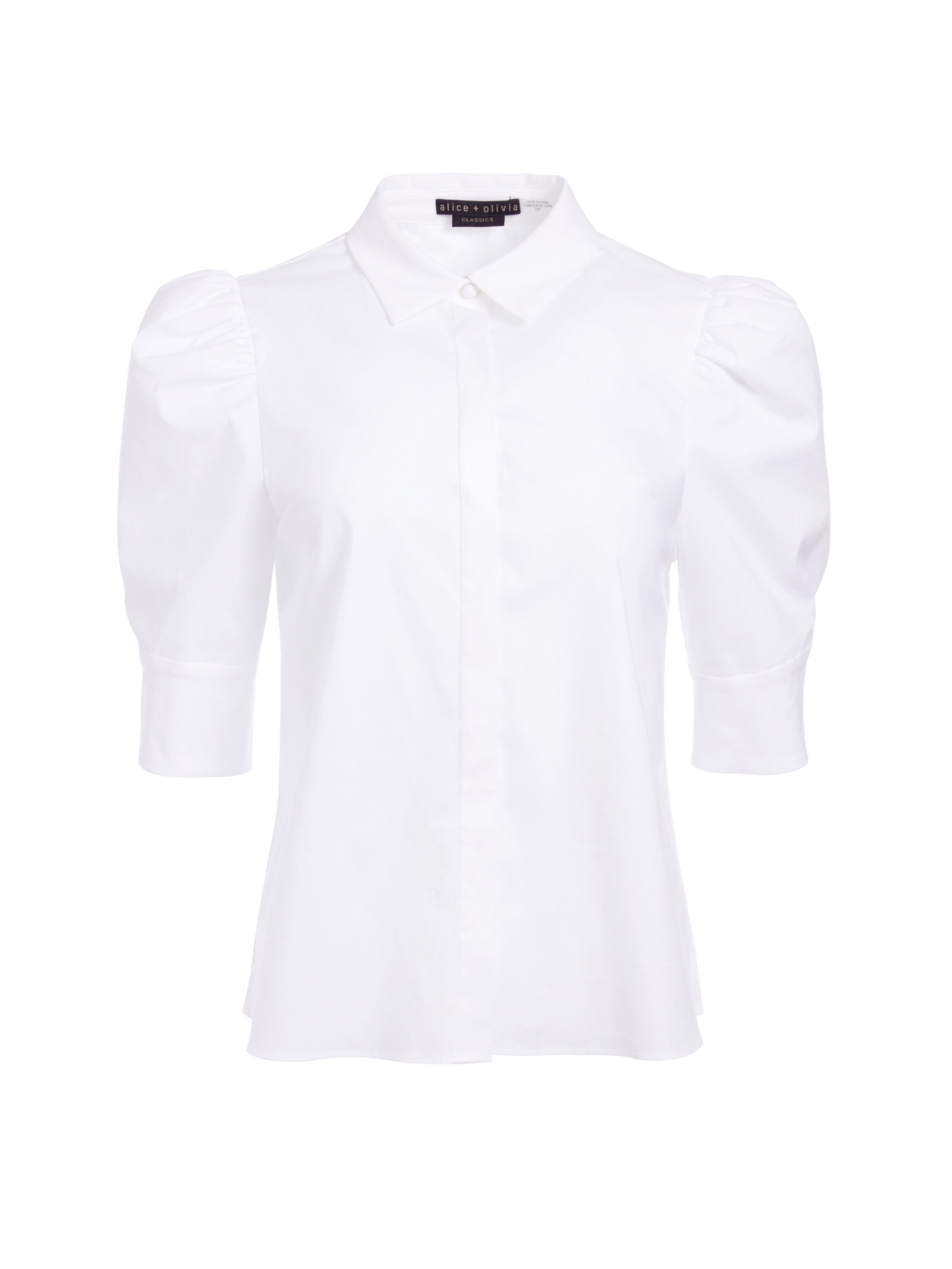 WILLA SCRUNCH SLEEVE TOP-ALICE + OLIVIA