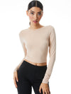 DELAINA CREW NECK CROP TOP-ALICE + OLIVIA