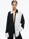 FINELY OVERSIZED BUTTON DOWN SHIRT-ALICE + OLIVIA
