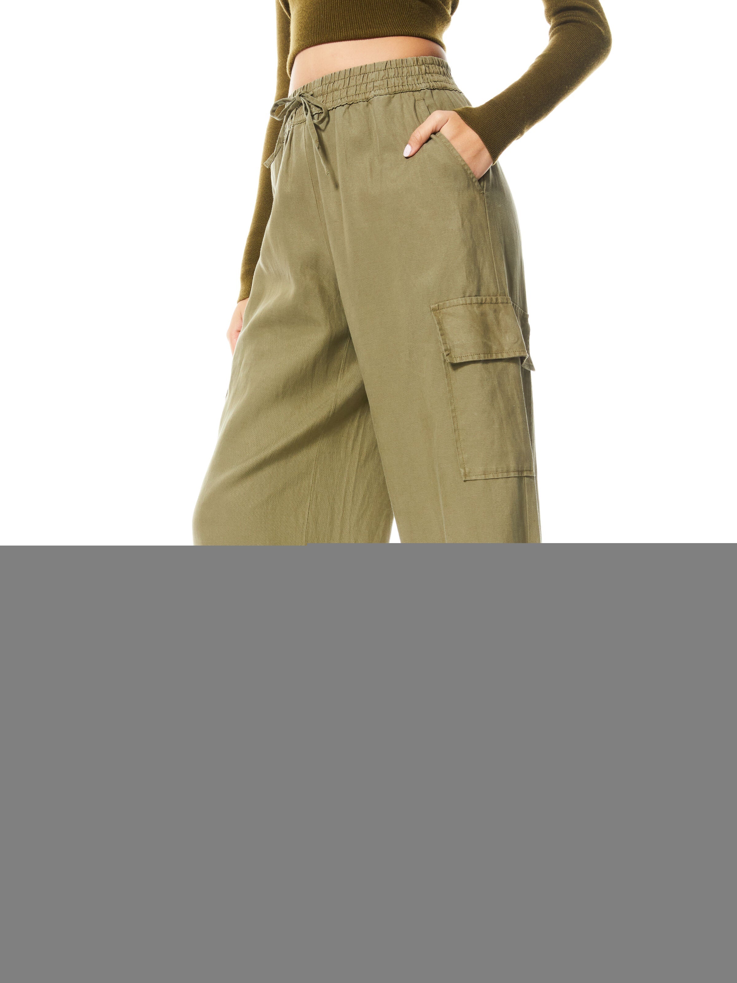 ELDA HIGH WAIST FLARE CARGO PANT-ALICE + OLIVIA