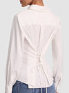 AMELIA FITTED CUTAWAY BTN DWN W LACE UP BK-ALICE + OLIVIA