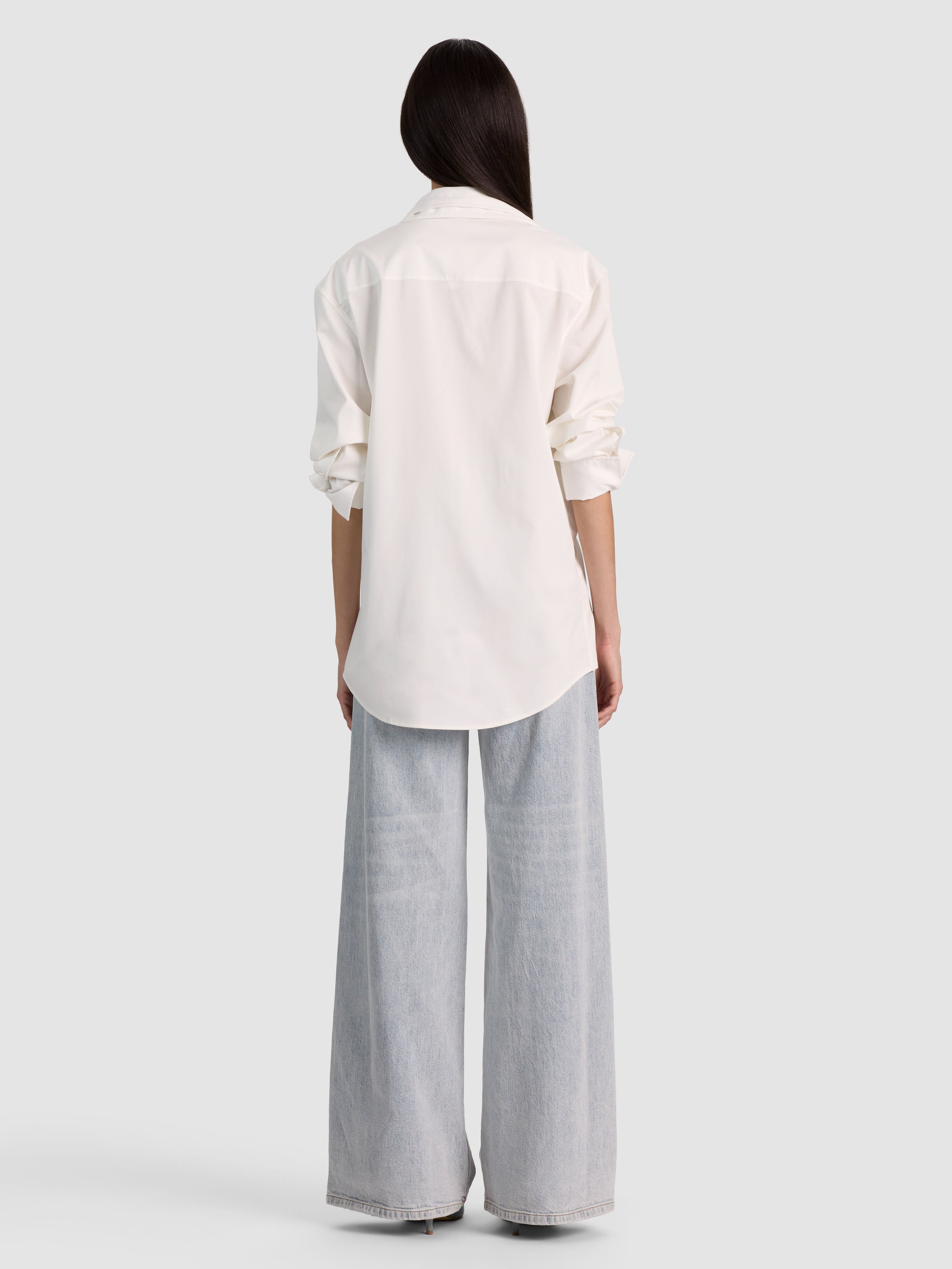 FREYA BUTTON DOWN TOP-ALICE + OLIVIA