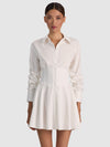EDIE CORSET MINI SHIRT DRESS-ALICE + OLIVIA