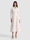 EDIE CORSET MIDI SHIRT DRESS-ALICE + OLIVIA