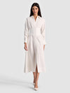 EDIE CORSET MIDI SHIRT DRESS-ALICE + OLIVIA