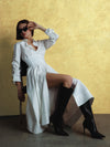 EDIE CORSET MIDI SHIRT DRESS-ALICE + OLIVIA