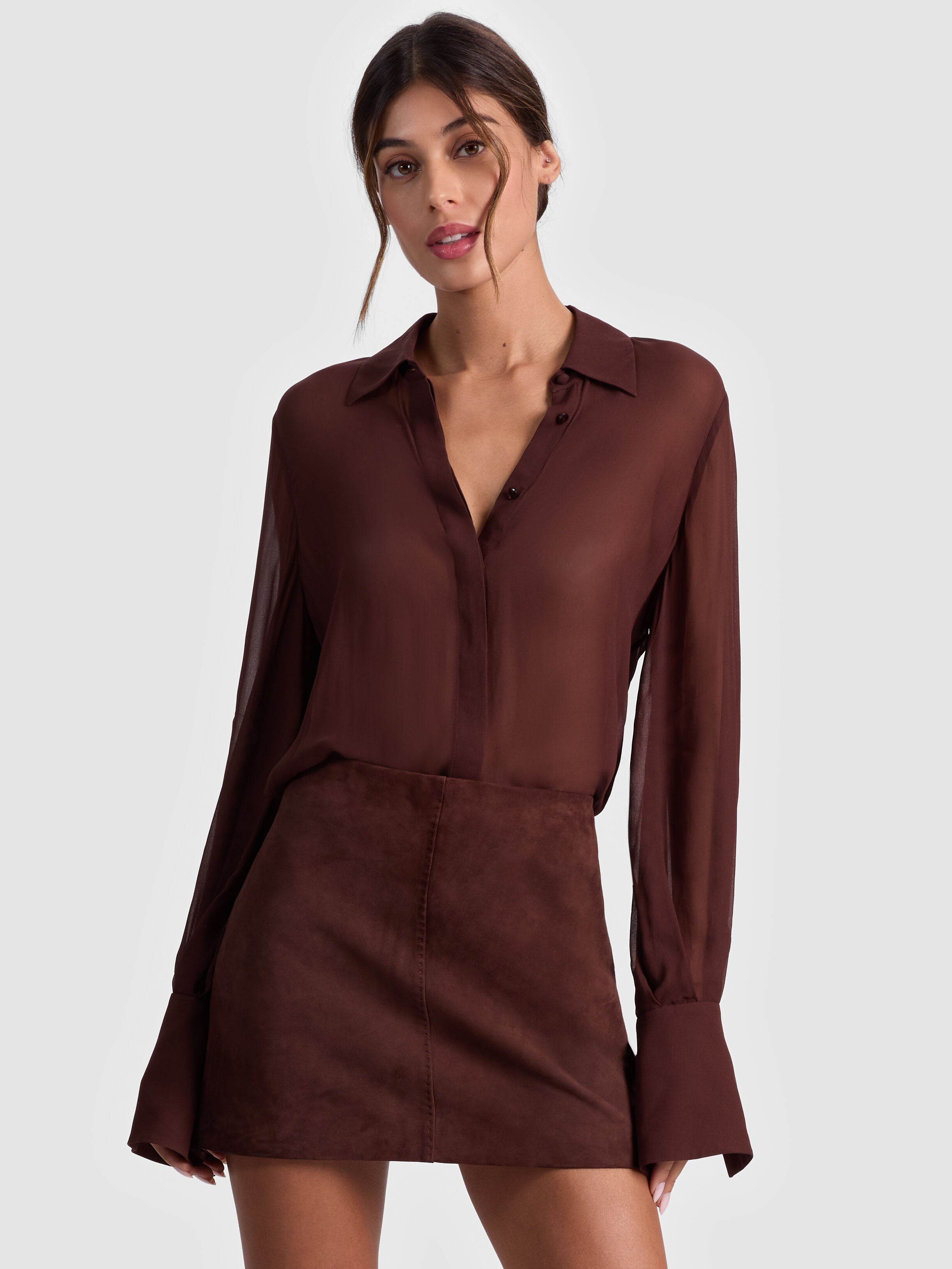 TURNER BUTTON DOWN-ALICE + OLIVIA