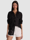 FINELY OVERSIZED UTILITY SHIRT-ALICE + OLIVIA