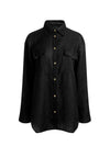 FINELY OVERSIZED UTILITY SHIRT-ALICE + OLIVIA