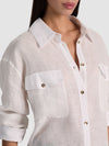 FINELY OVERSIZED UTILITY SHIRT-OFF WHITE-ALICE + OLIVIA