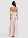 KENDALL LINEN MAXI DRESS-ALICE + OLIVIA