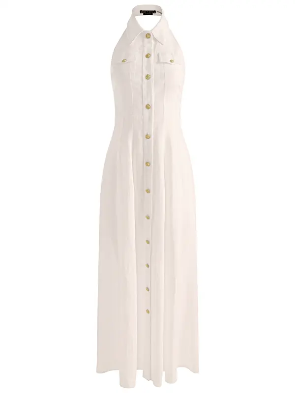 KENDALL LINEN MAXI DRESS-ALICE + OLIVIA
