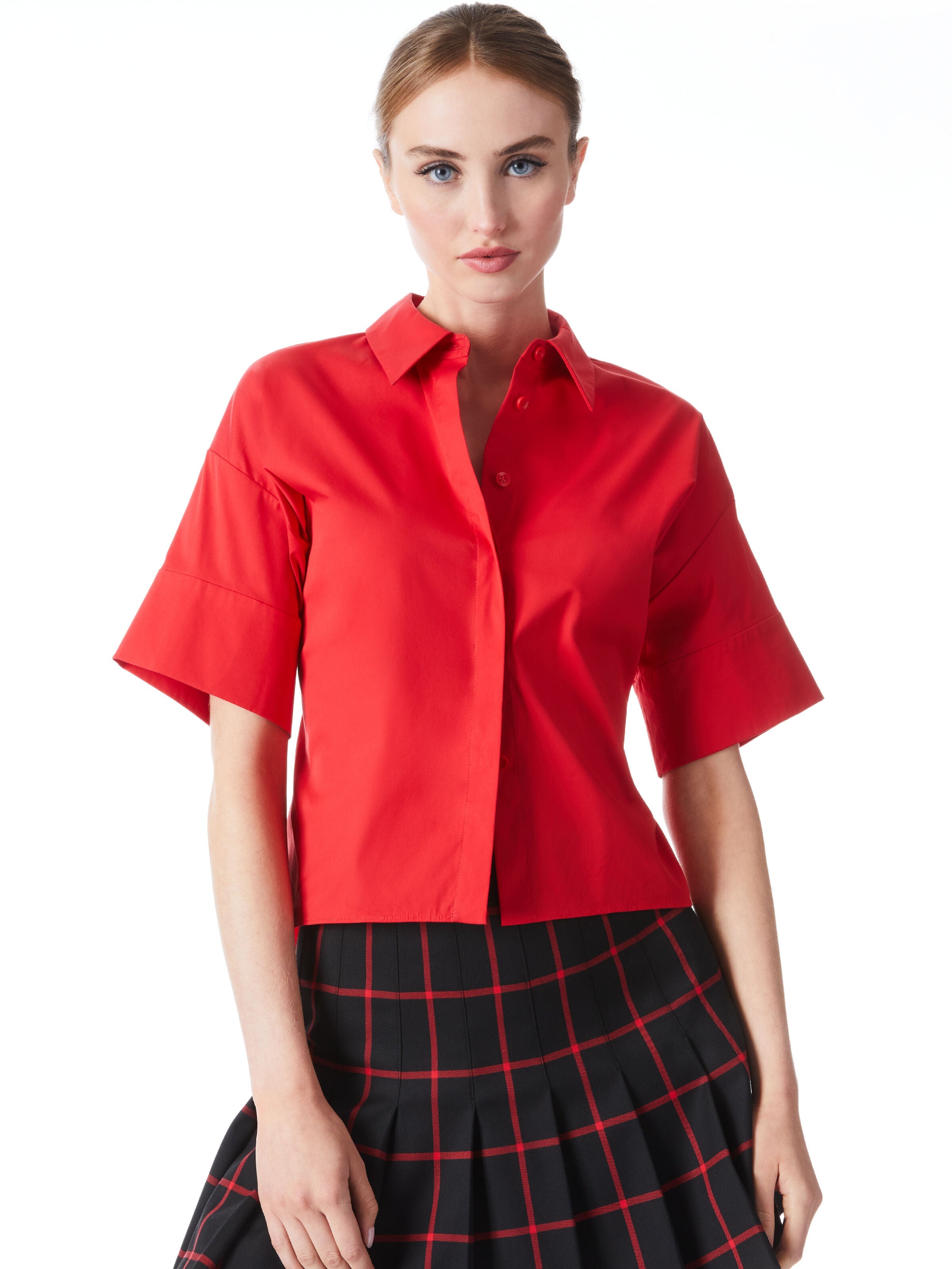 EDYTH BUTTON DOWN-ALICE + OLIVIA