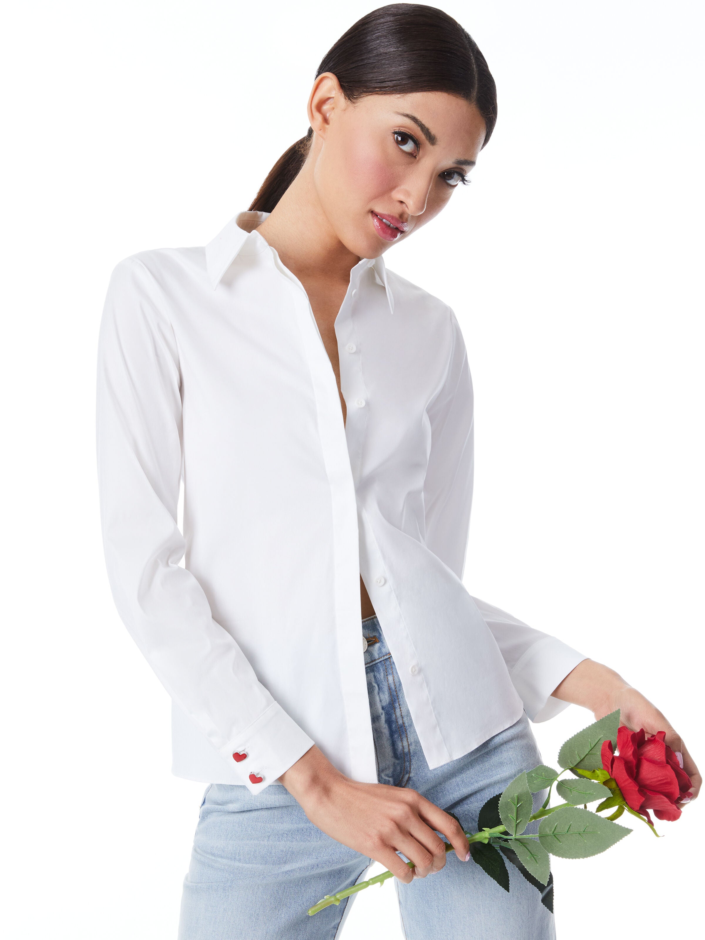 WILLA SILK BLOUSE-ALICE + OLIVIA