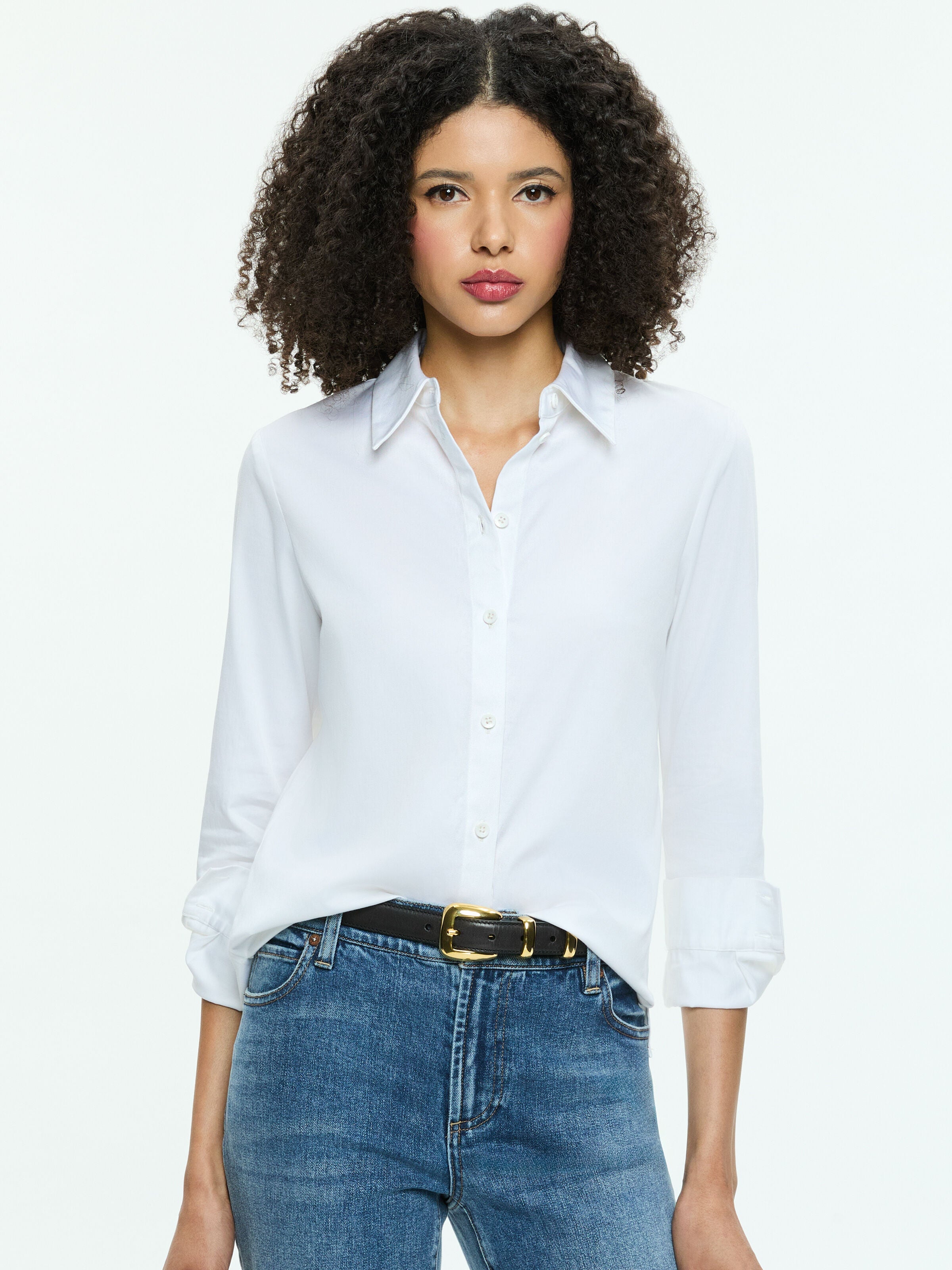 PERFECT BUTTON DOWN-ALICE + OLIVIA