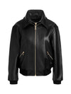 COLLINS DOUBLE LAYER LEATHER JACKET-ALICE + OLIVIA