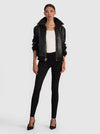 COLLINS DOUBLE LAYER LEATHER JACKET-ALICE + OLIVIA
