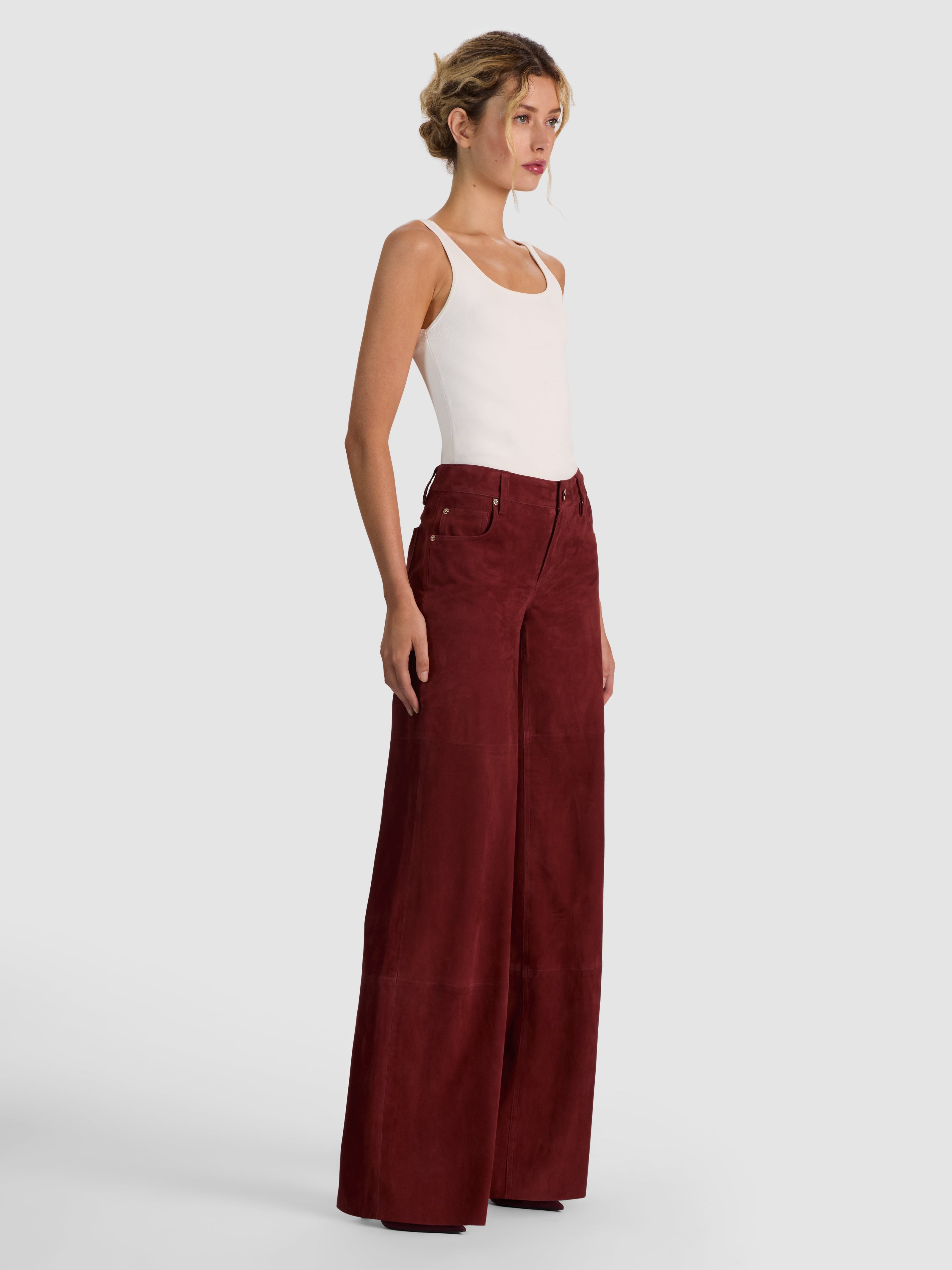 AMAZING SUEDE PANT-ALICE + OLIVIA