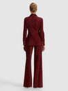 DOROTHIE SUEDE BUTTON FRONT JACKET-ALICE + OLIVIA