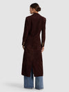 IRVIN SUEDE SLIM MAXI BLAZER-ALICE + OLIVIA