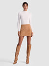 RILEY SUEDE MINI SKIRT-ALICE + OLIVIA
